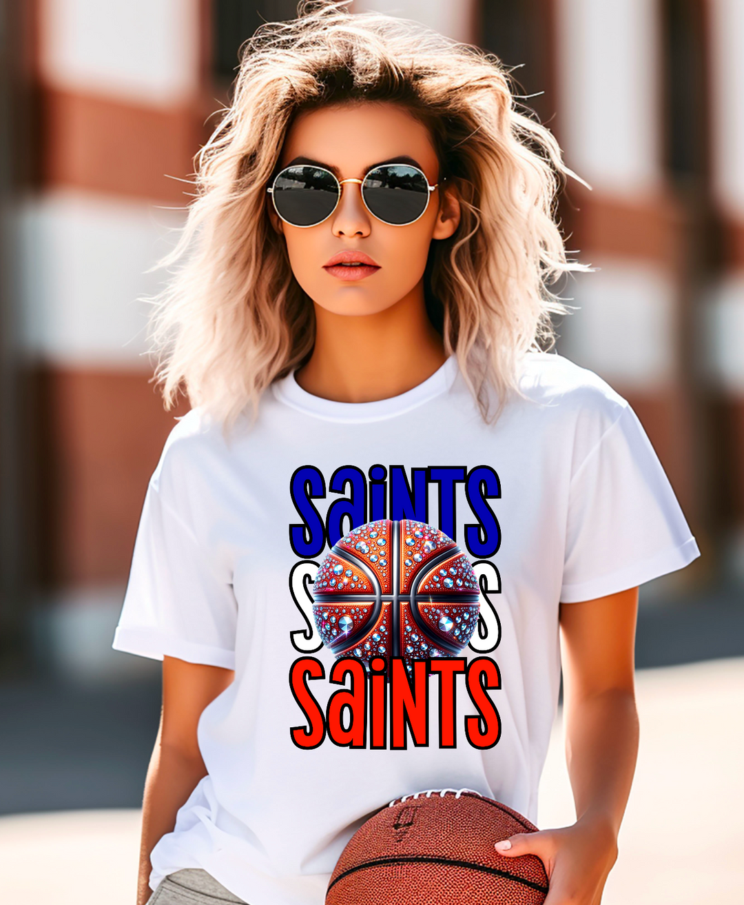 Saints Basketball DTF Print