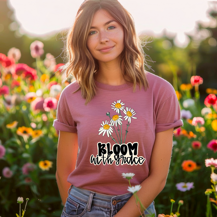 Bloom With Grace (White Backing) DTF Print