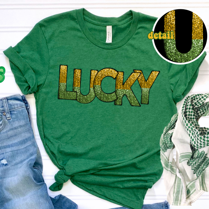 Lucky St Patrick’s Day DTF Print