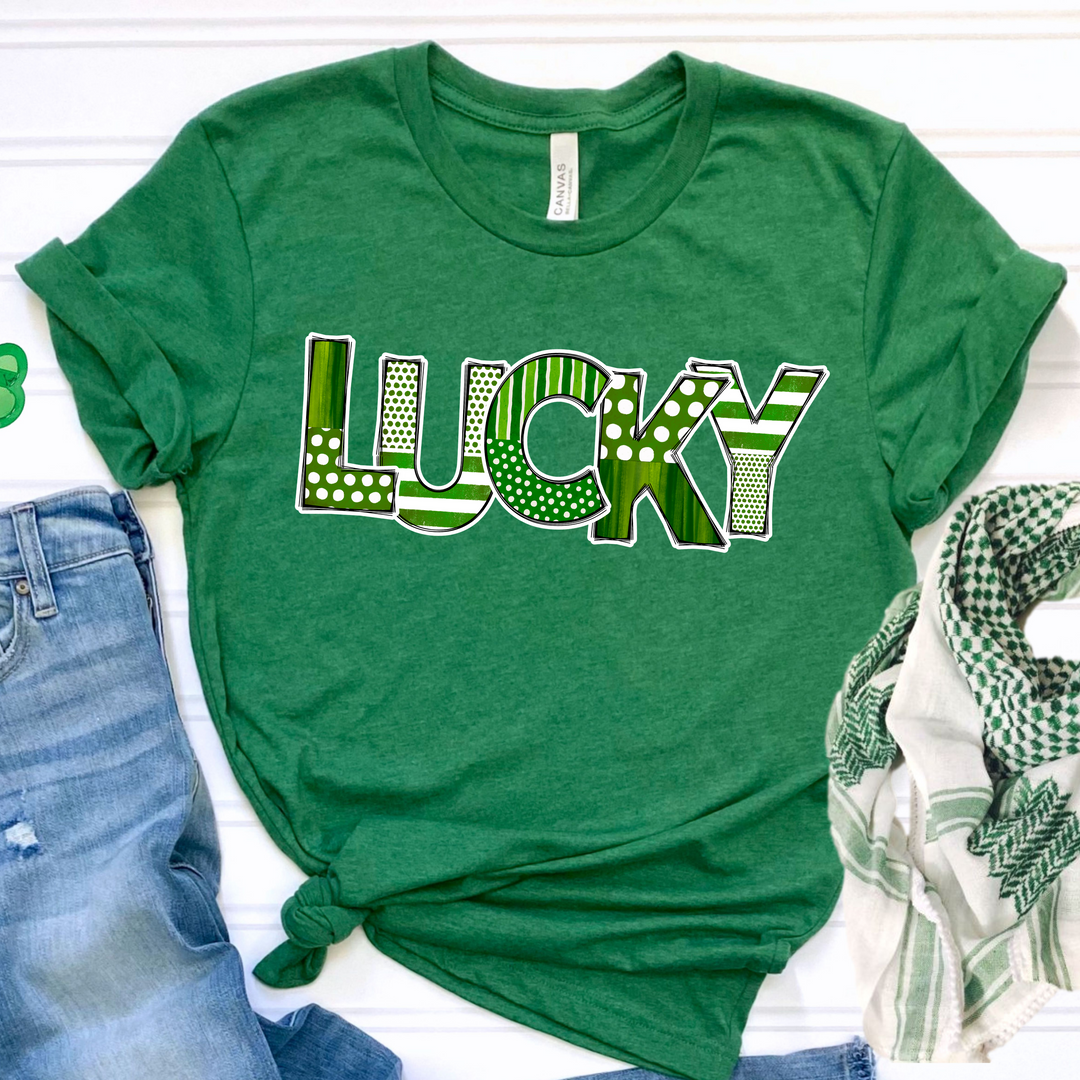 Lucky St Patrick’s Day DTF Print