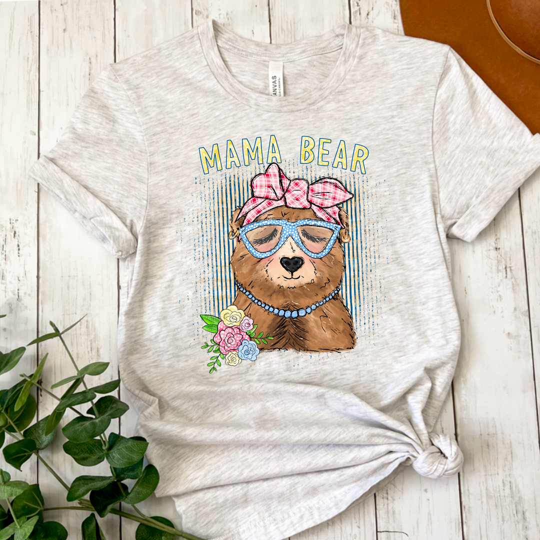 Mama Bear Whimsical DTF Print