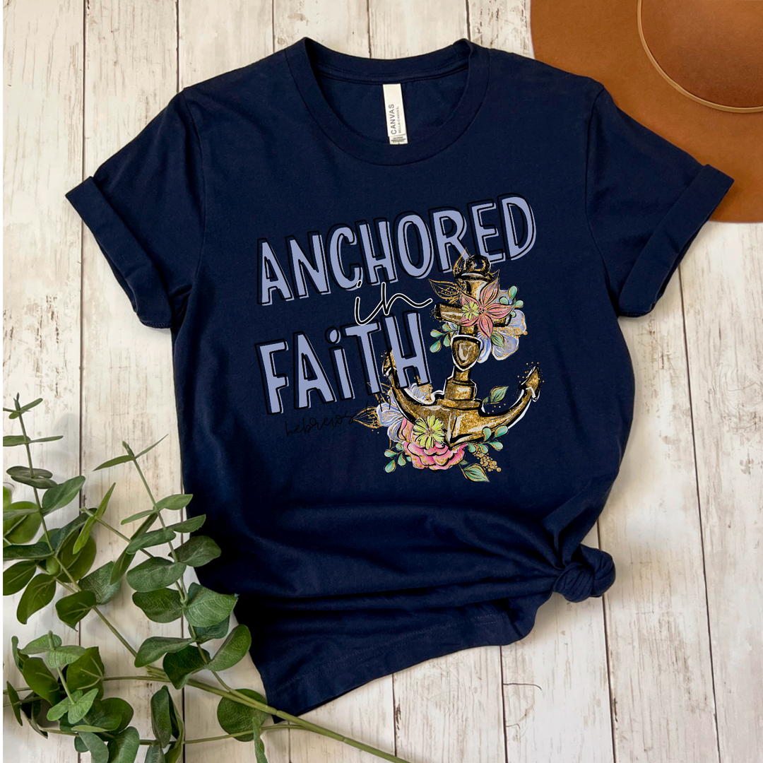 Anchored In Faith DTF Print