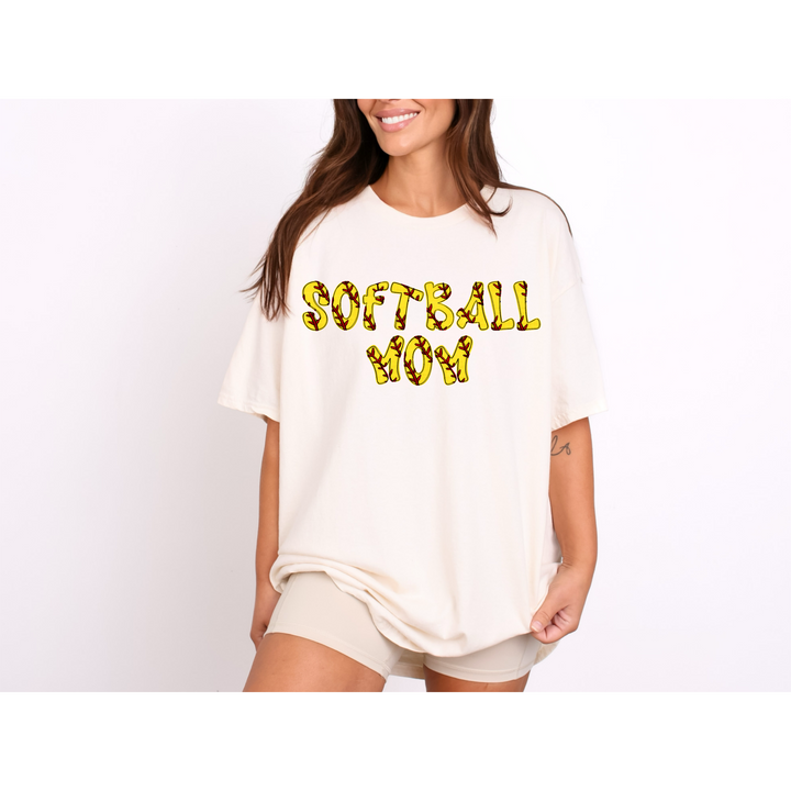 Funky Doodle Softball Laces Custom DTF Print