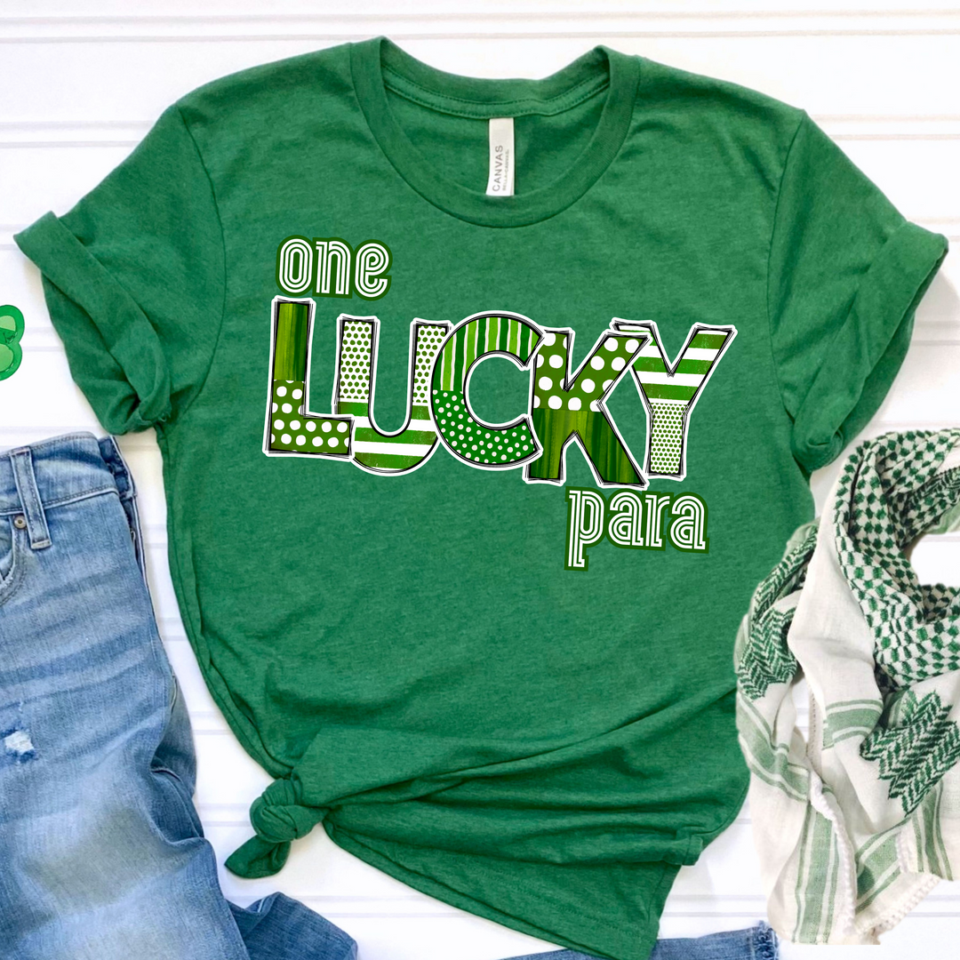 One Lucky Title St Patrick’s Day DTF Print