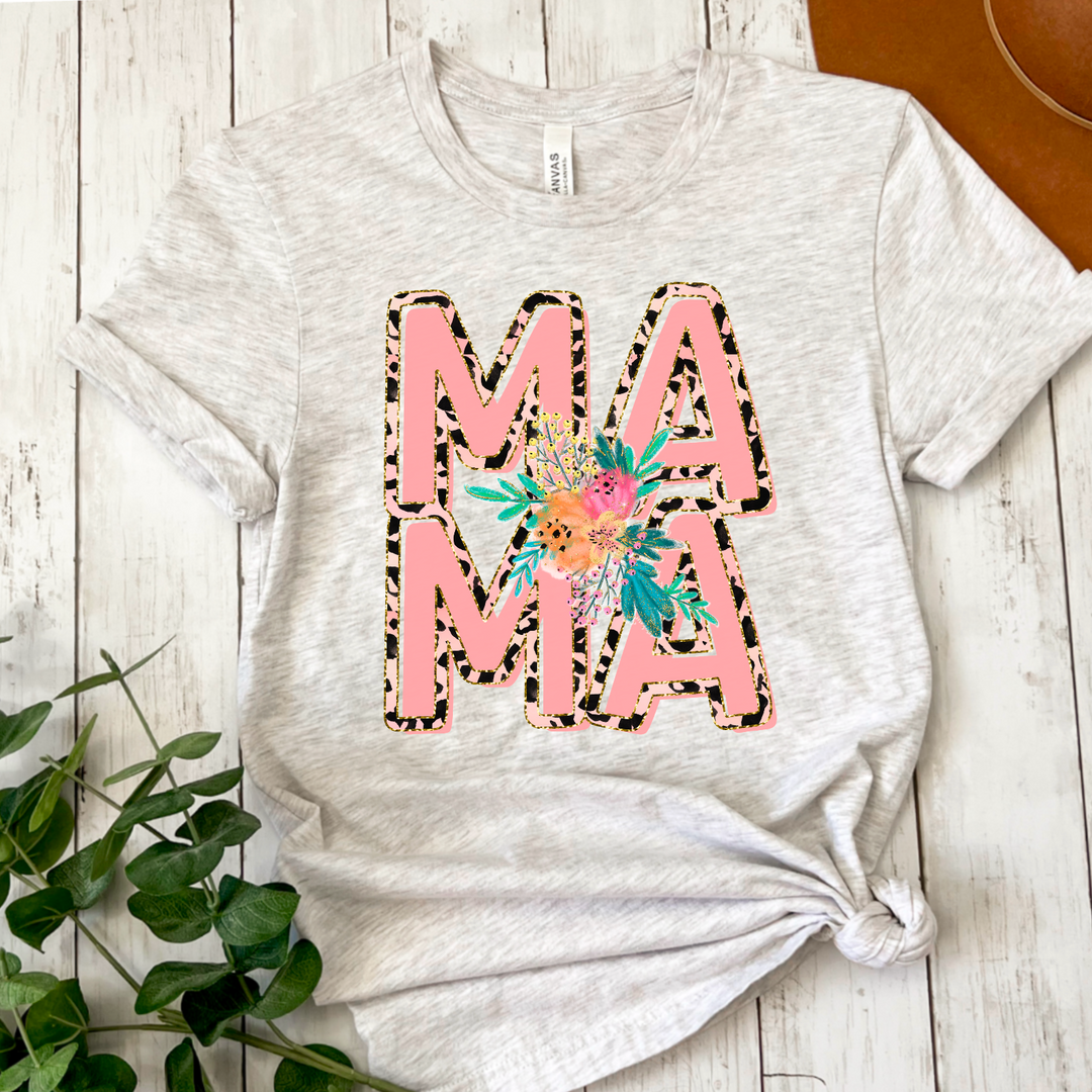 Mama Leopard Trim DTF Print