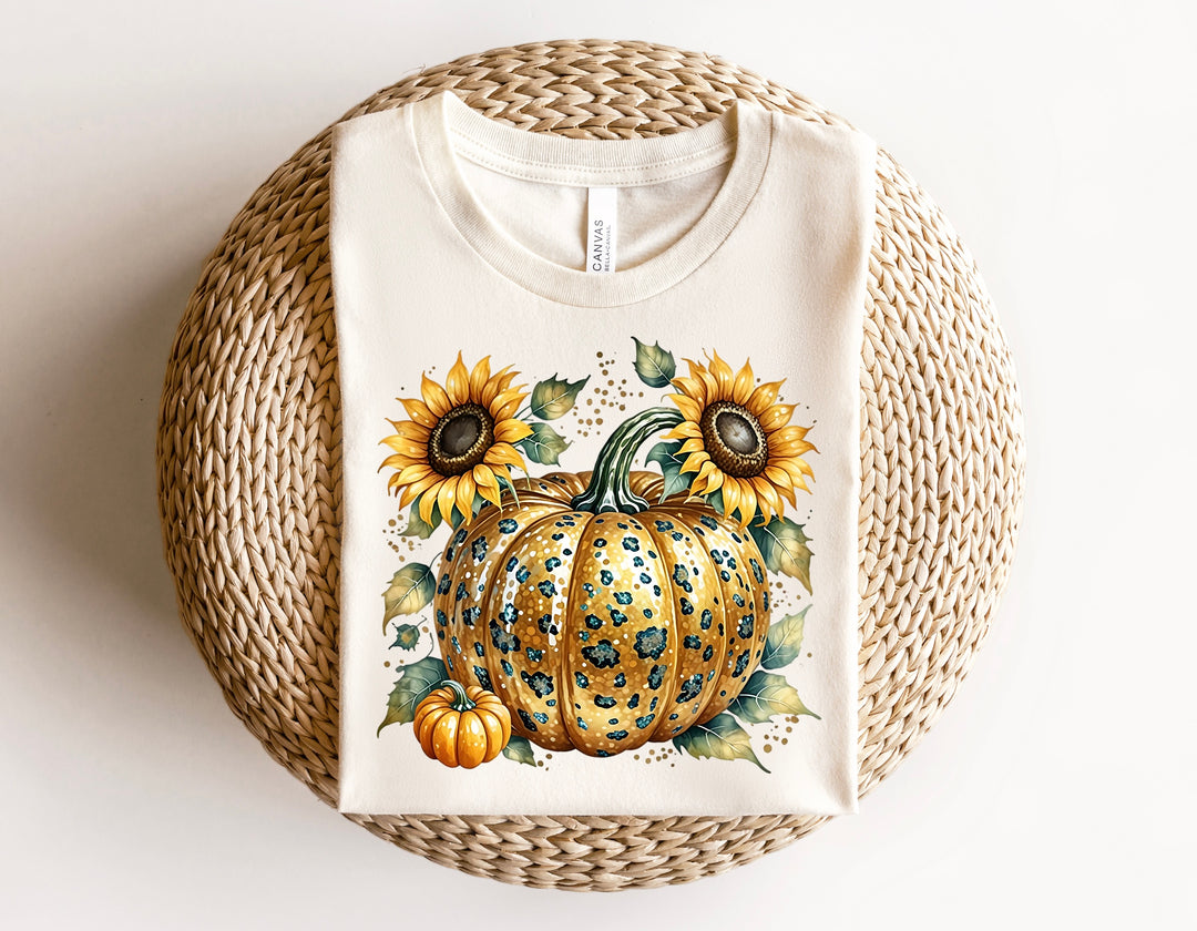 Sunflower And Pumpkin DTF Print