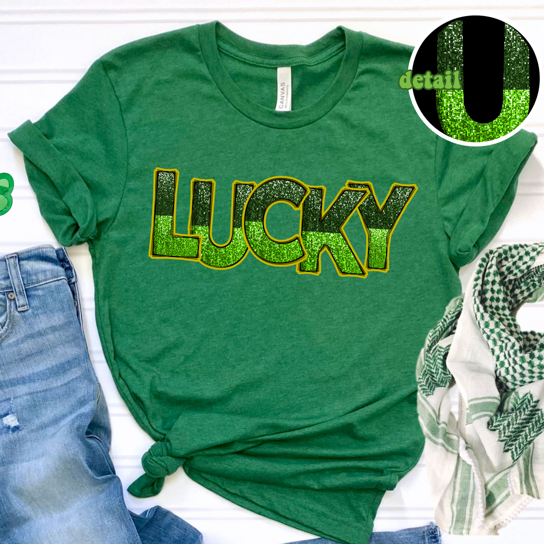 Lucky St Patrick’s Day DTF Print