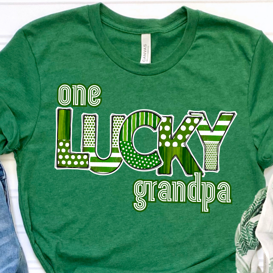 One Lucky Title St Patrick’s Day DTF Print