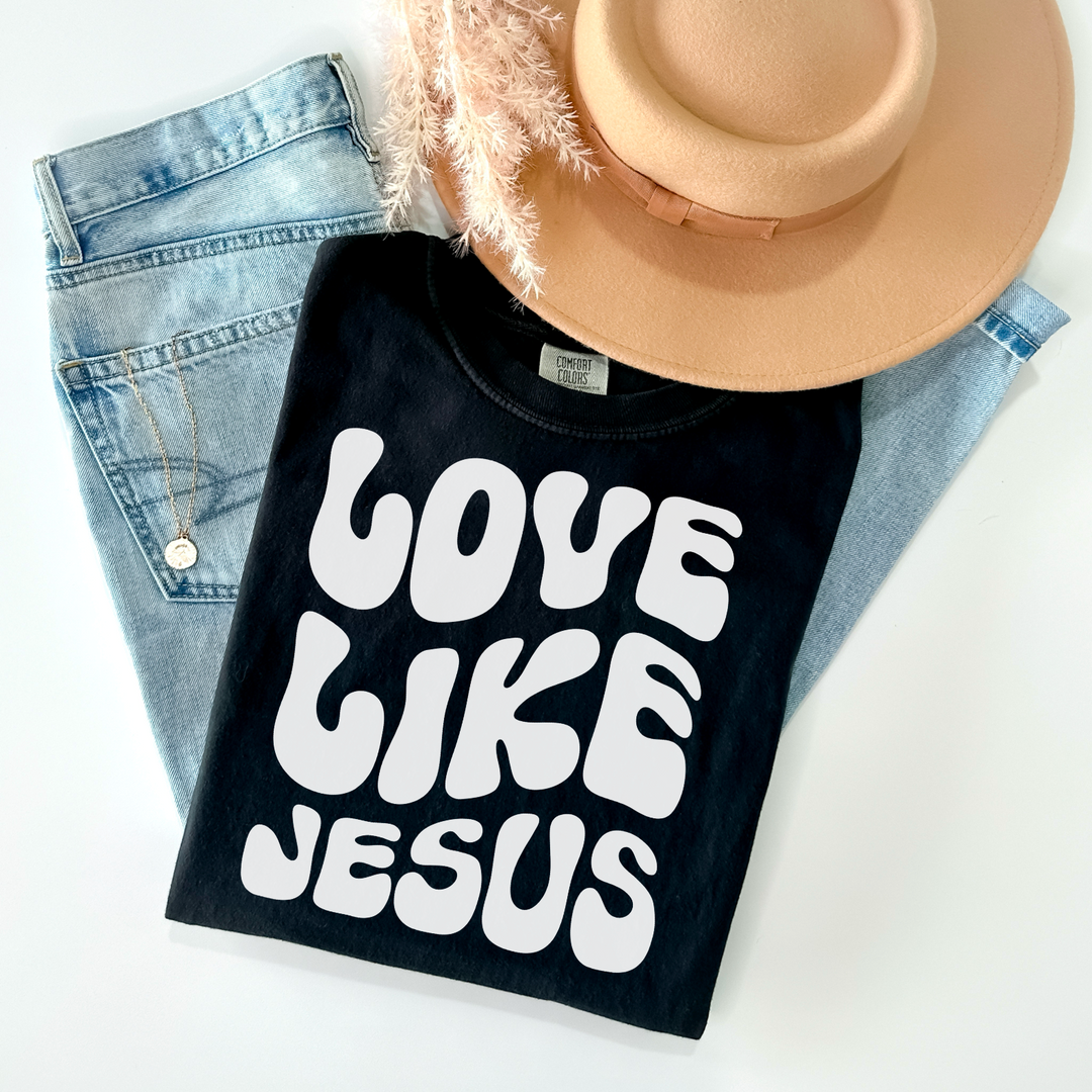 Love Like Jesus Groovy Everyday DTF Print