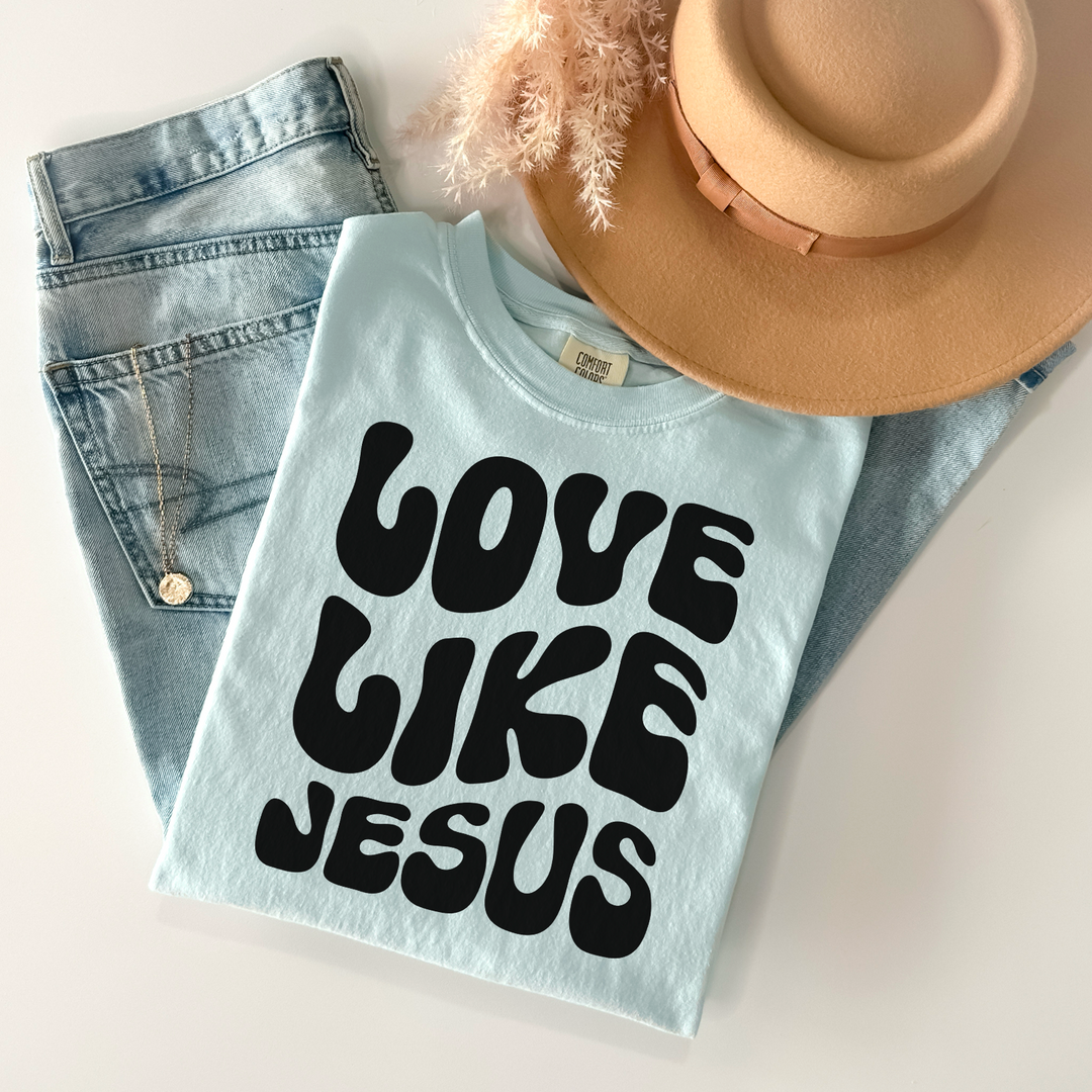 Love Like Jesus Groovy Everyday DTF Print