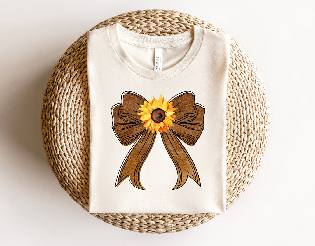 Sunflower Bow DTF Print