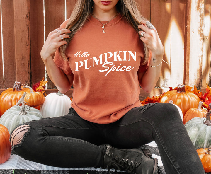 Hello Pumpkin Spice DTF Print