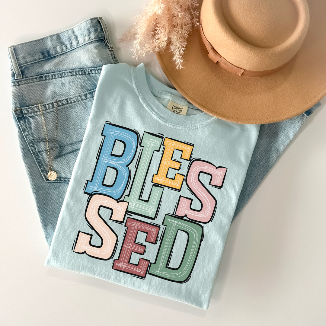 Boho Blessed DTF Print