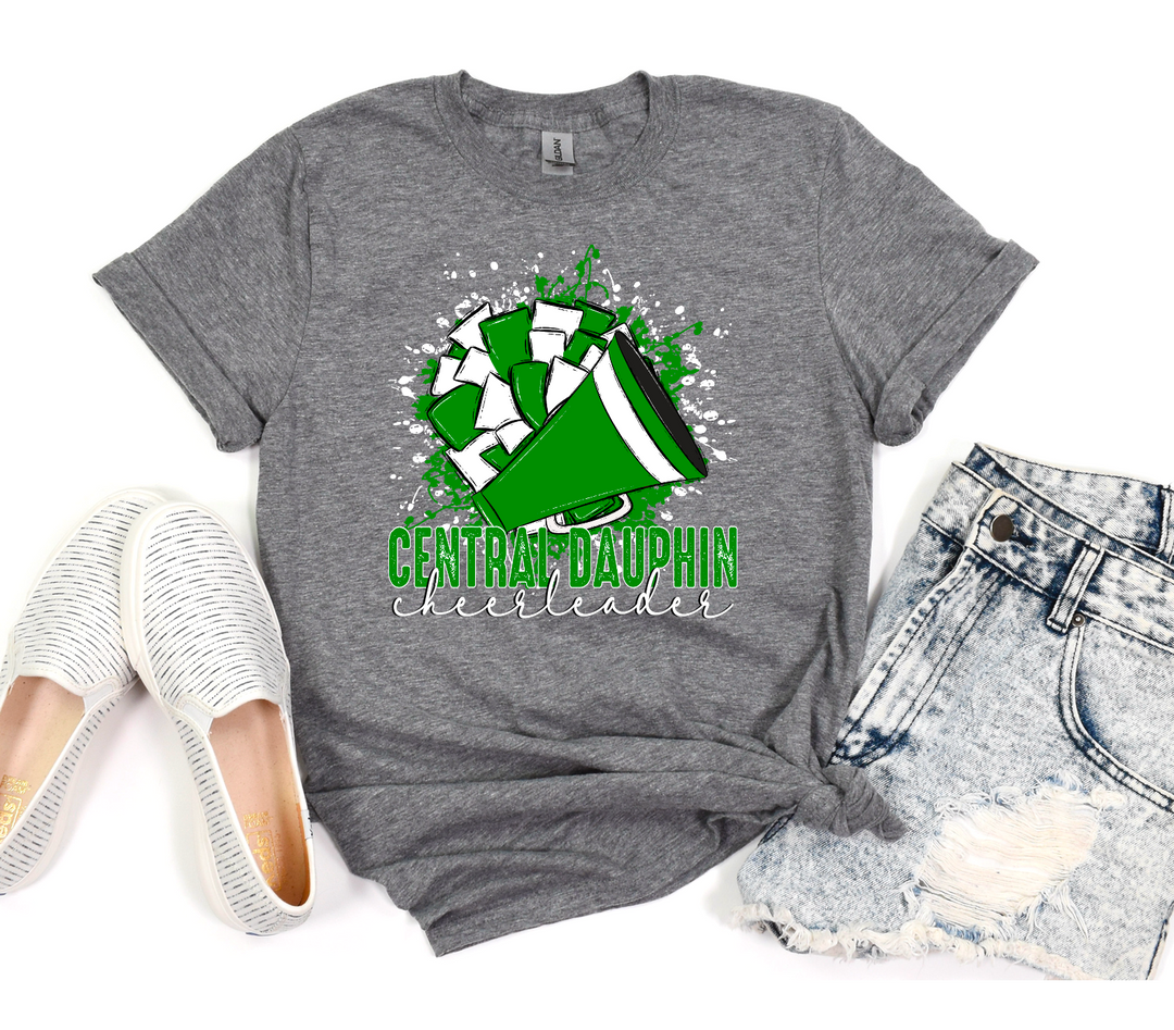 Central Dauphin Cheerleader Splatter DTF Print