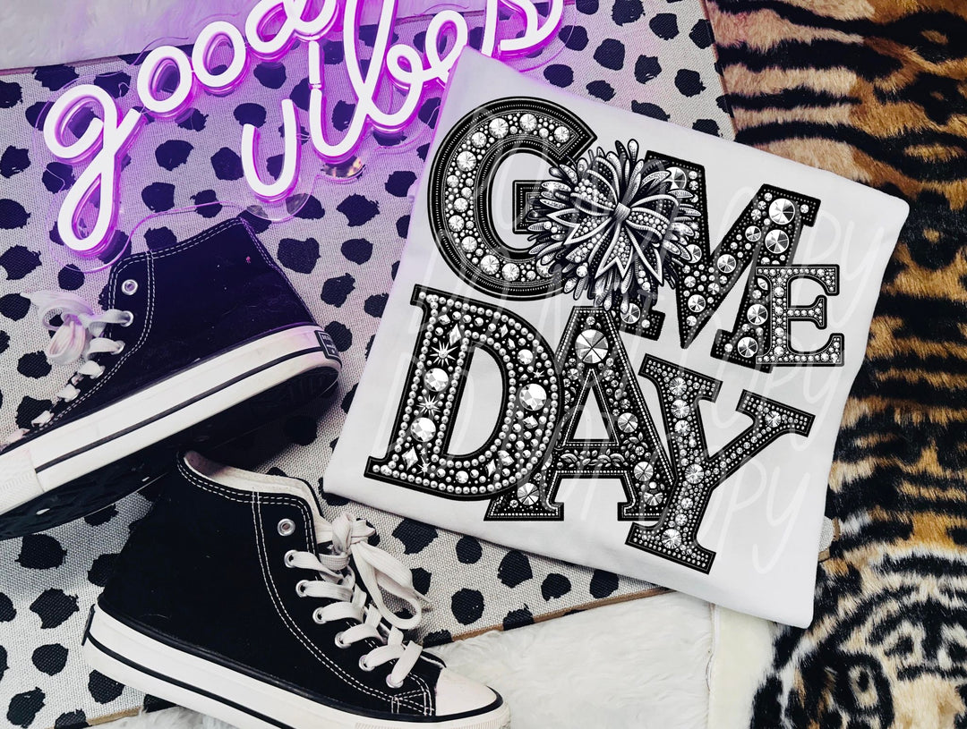 Rhinestone Game Day DTF Print