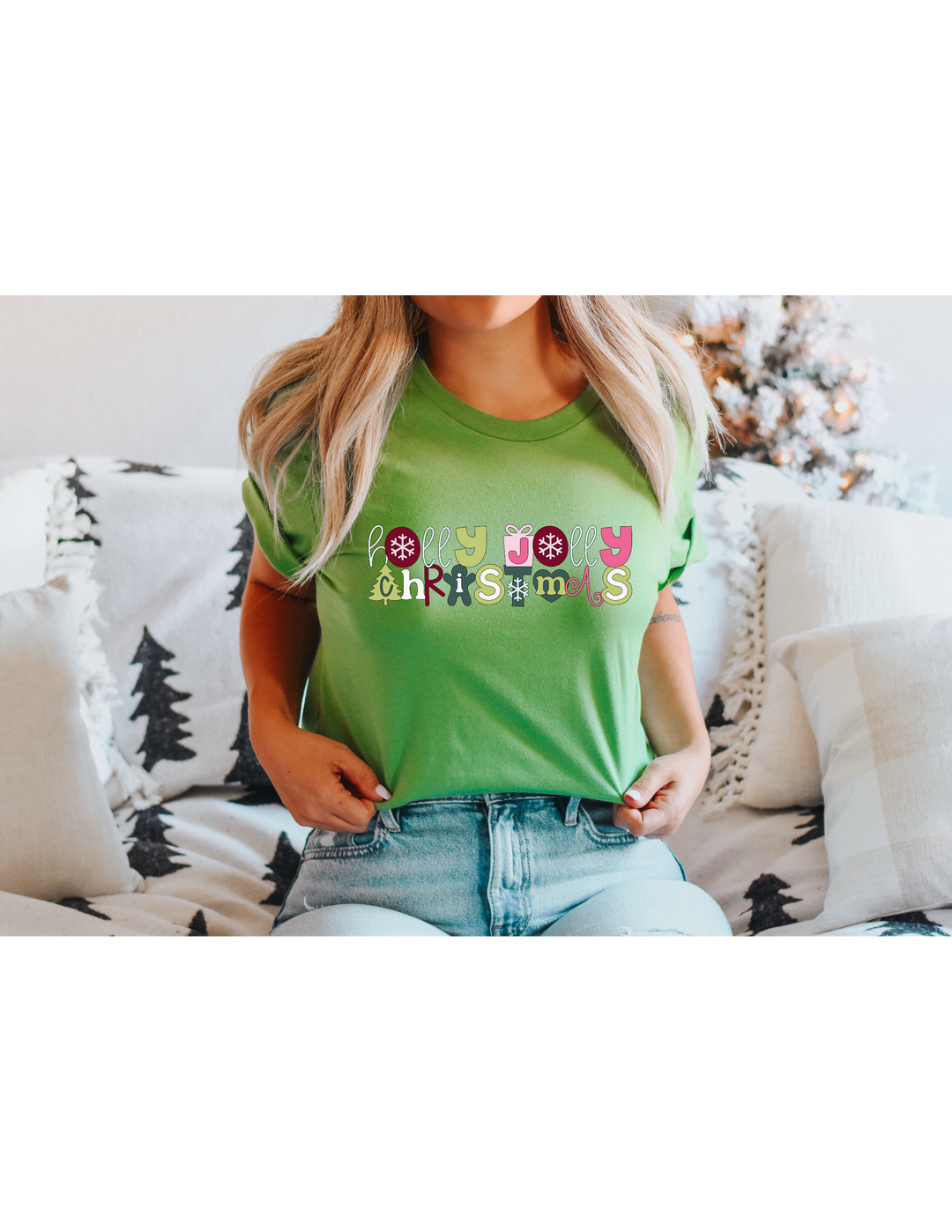 Holly Jolly Christmas DTF Print