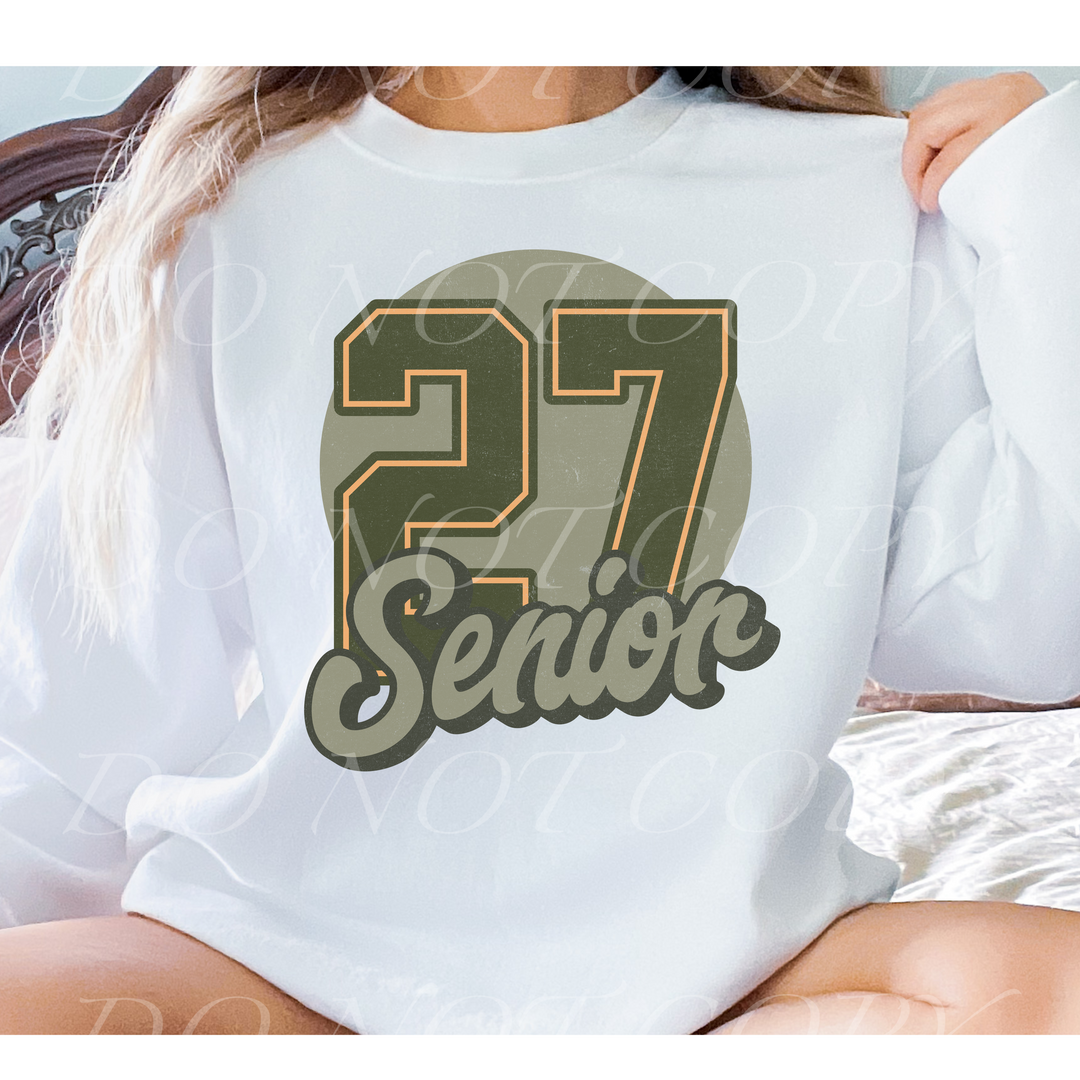 Senior Distressed DTF Print