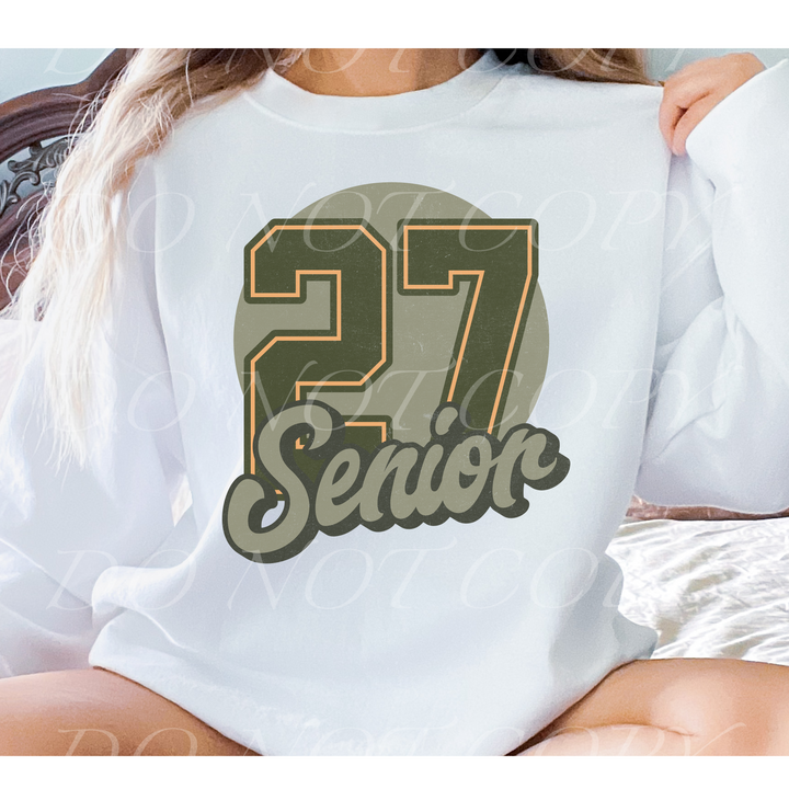 Senior Distressed DTF Print