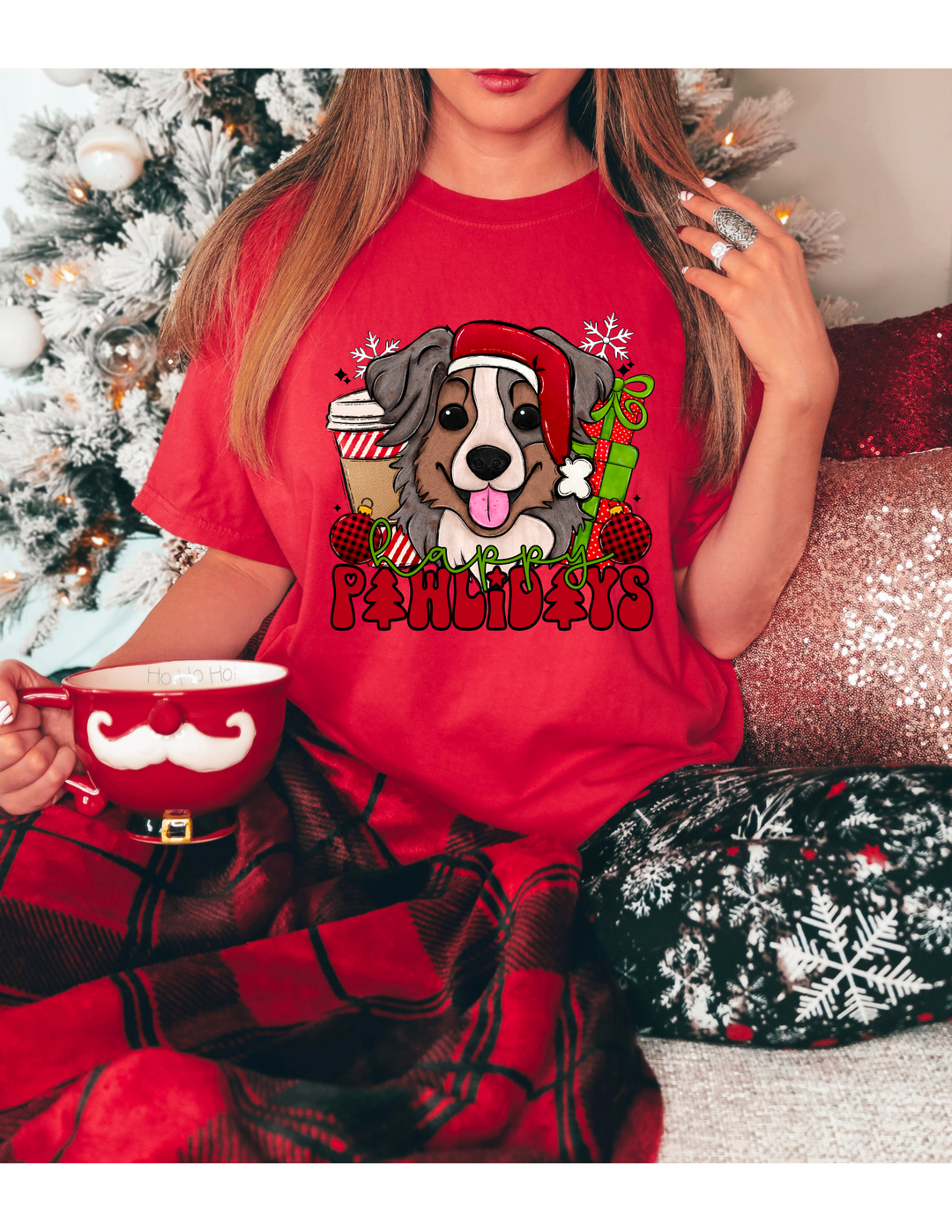 Christmas Pups DTF Print