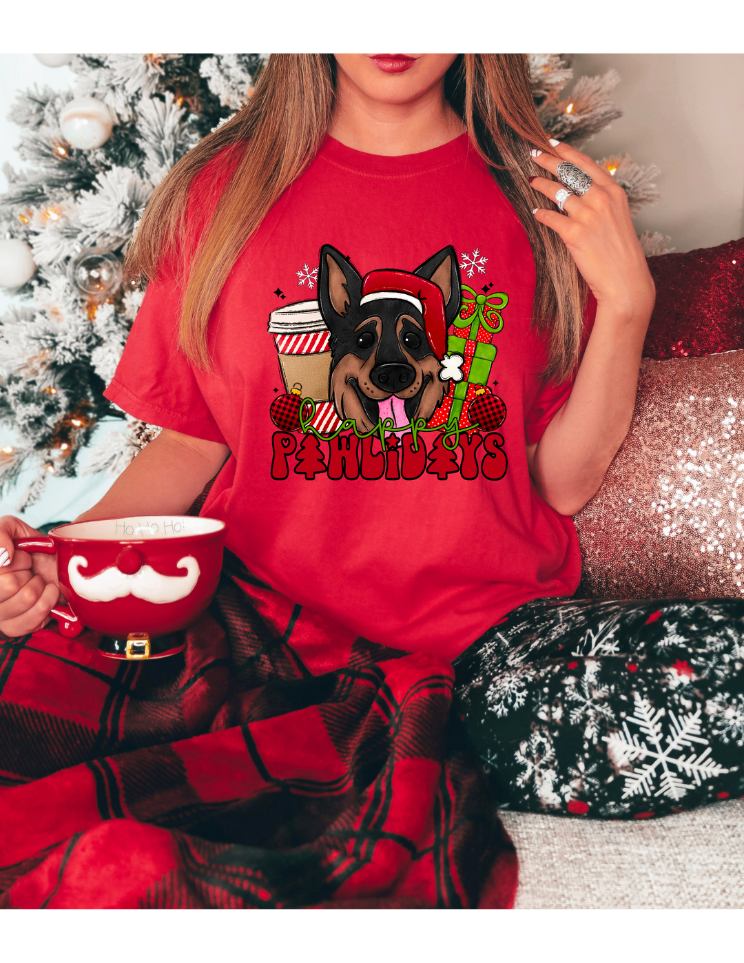 Christmas Pups DTF Print