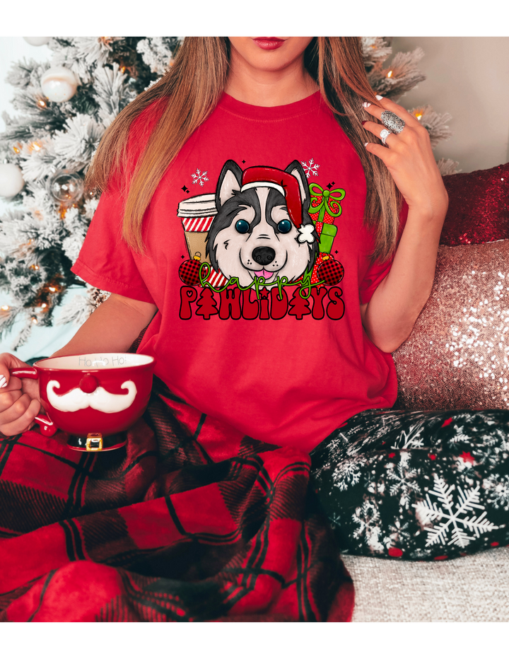 Christmas Pups DTF Print