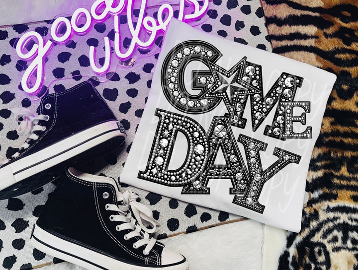 Rhinestone Game Day DTF Print