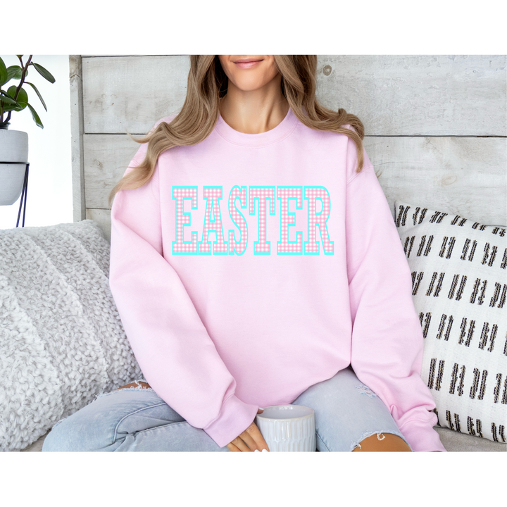 Gingham Easter DTF Print