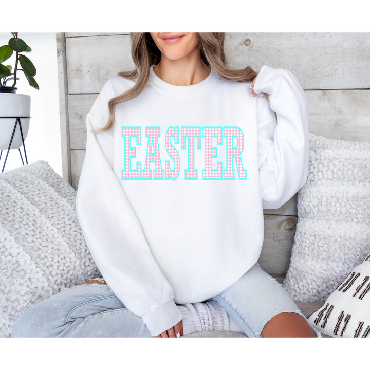 Gingham Easter DTF Print