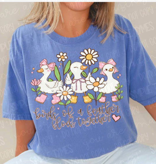 Birds of a Feather Flock Together DTF Print