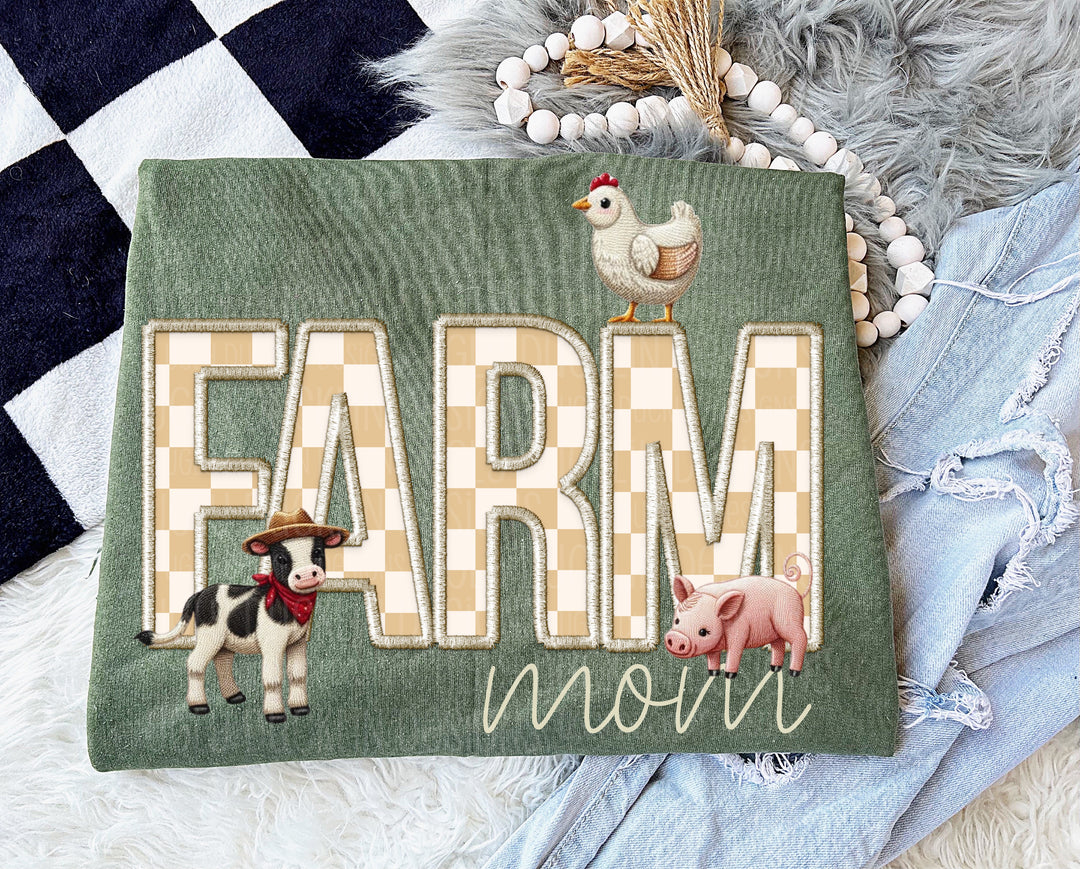 Farm Mom DTF Print