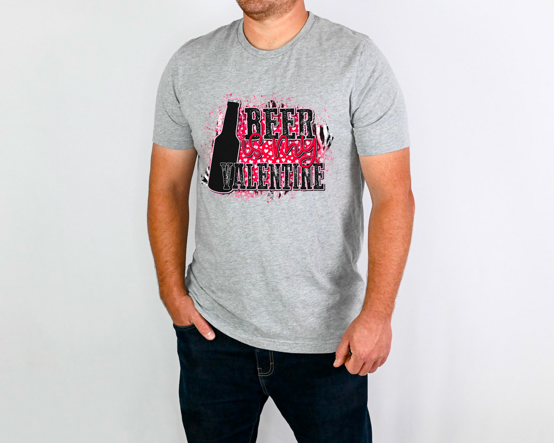 Beer Is My Valentine DTF Print