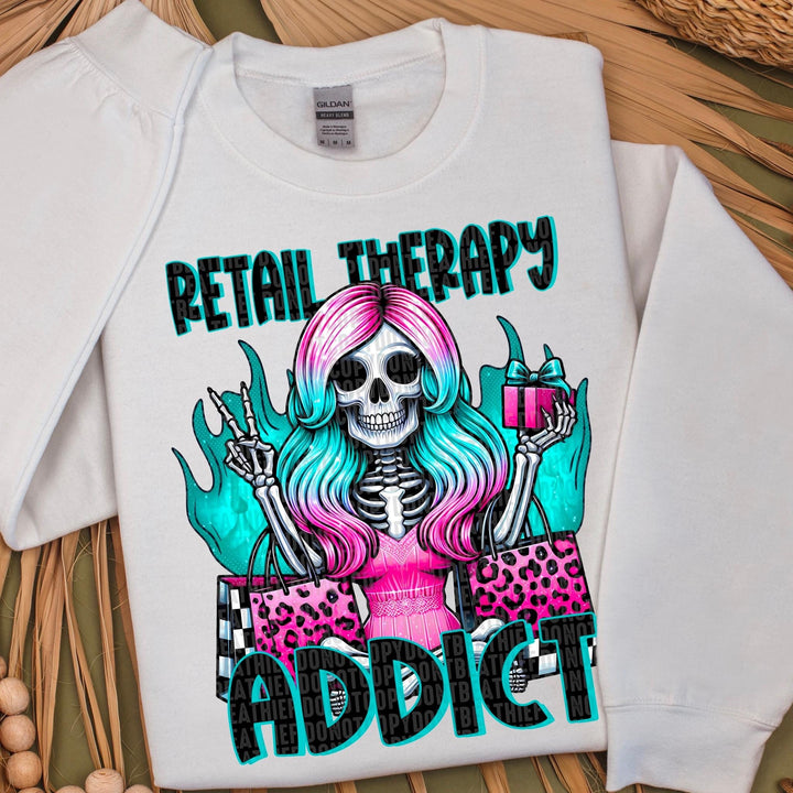 Retail Therapy Addict DTF Print