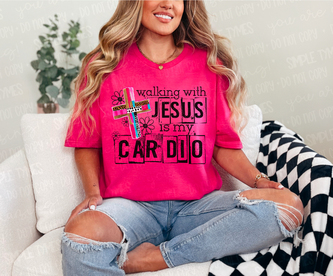 Following Jesus Is My Cardio DTF Print