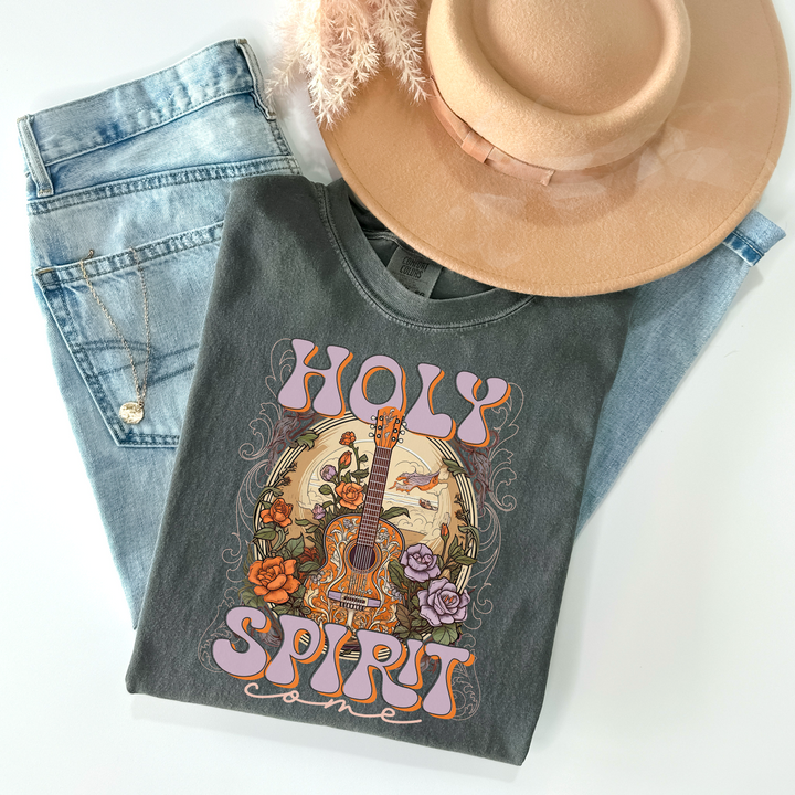 Holy Spirit Come Coral DTF Print