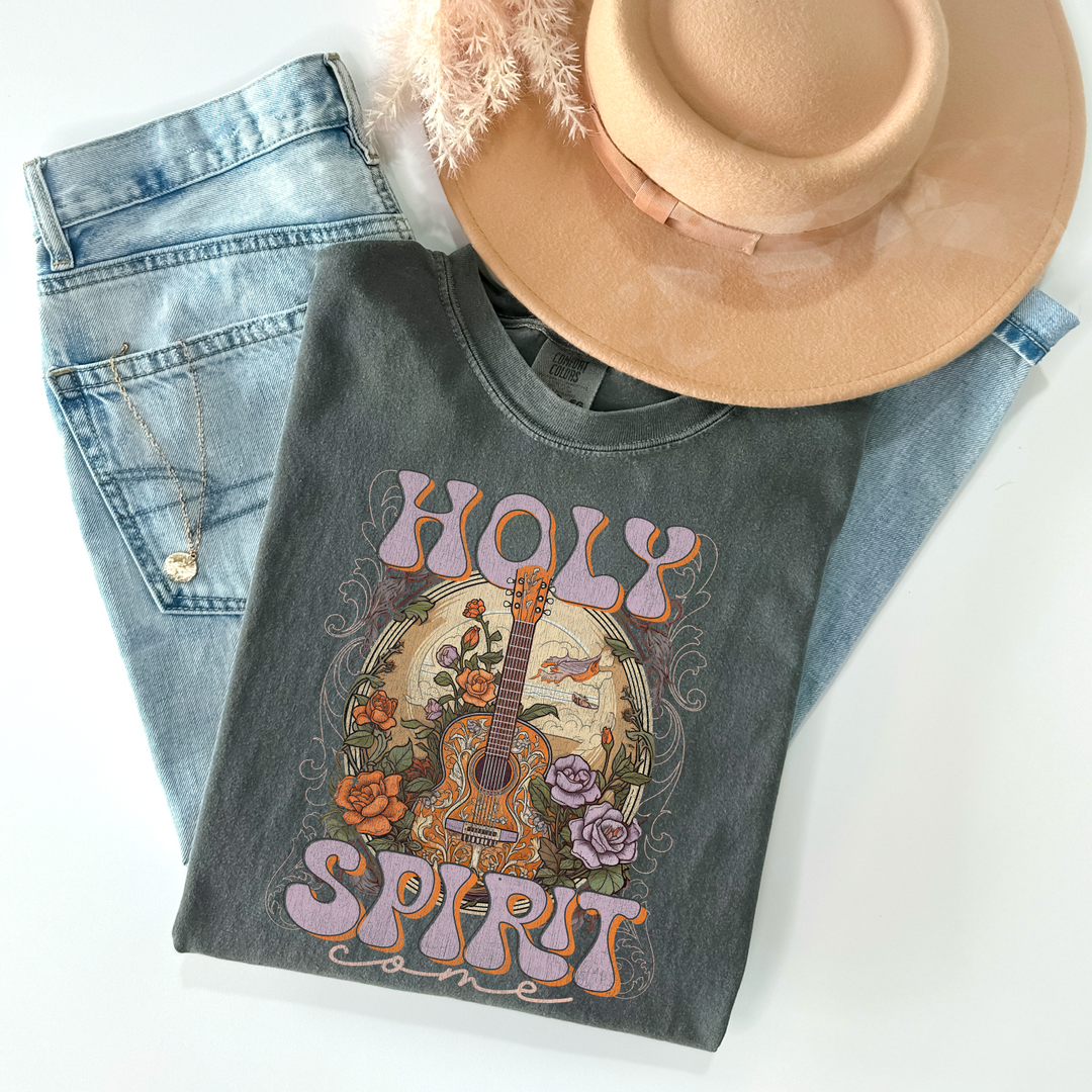 Holy Spirit Come Coral DTF Print