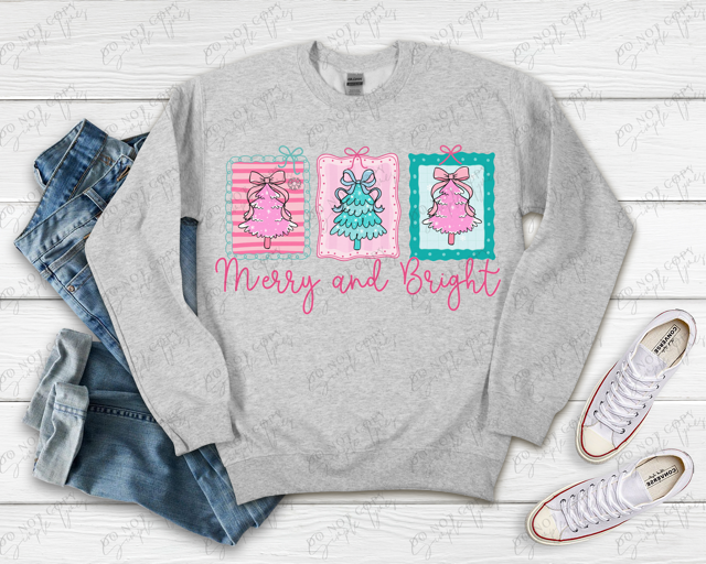 Merry and Bright DTF Print