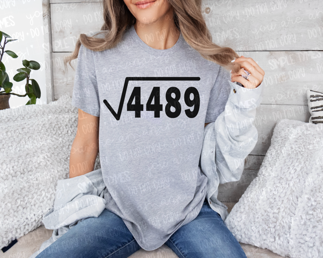Square Root 4489 DTF Print