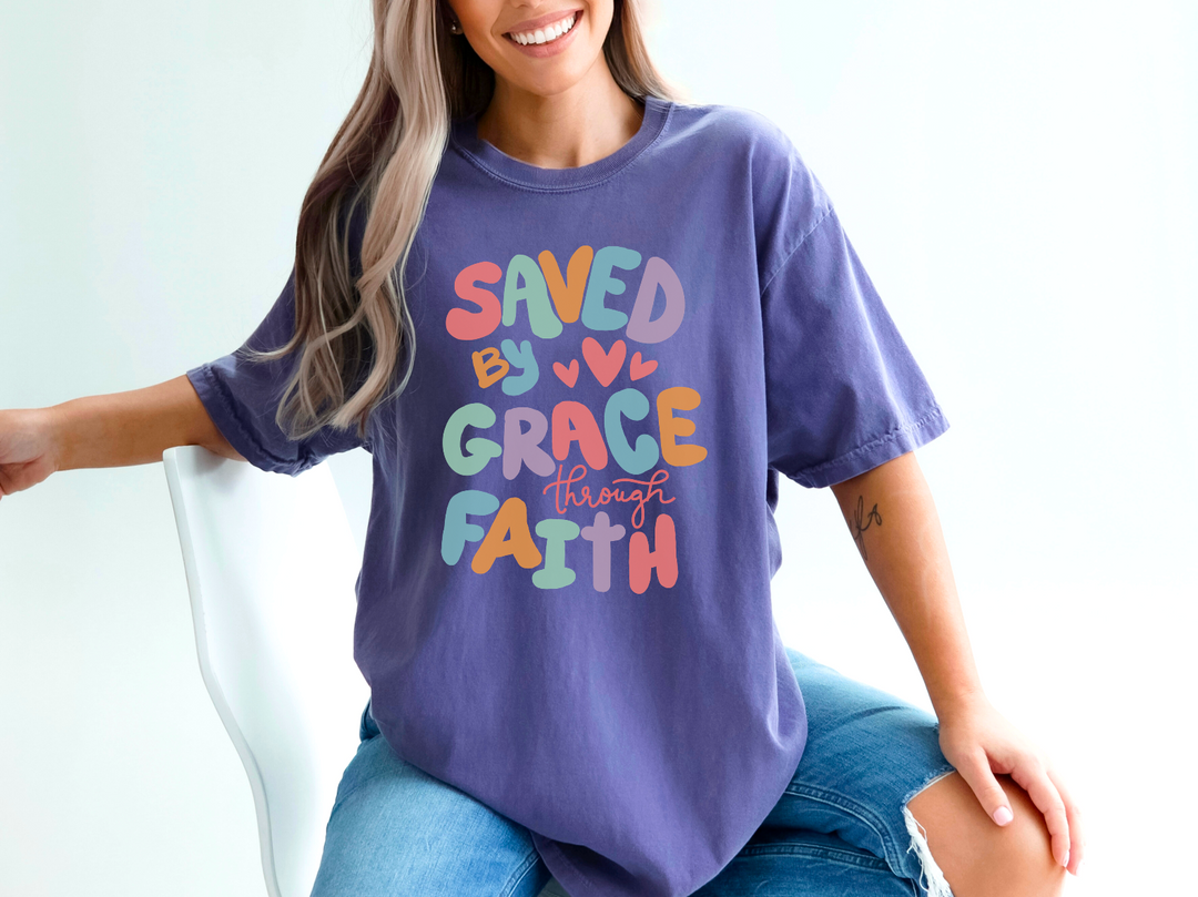 Saved By Grace Through Faith DTF Print