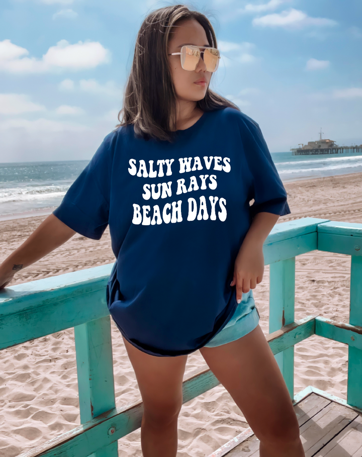 Salty Waves Sun Rays Beach Days DTF Print