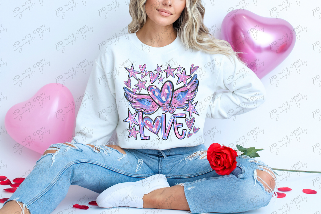 Love Collage DTF Print