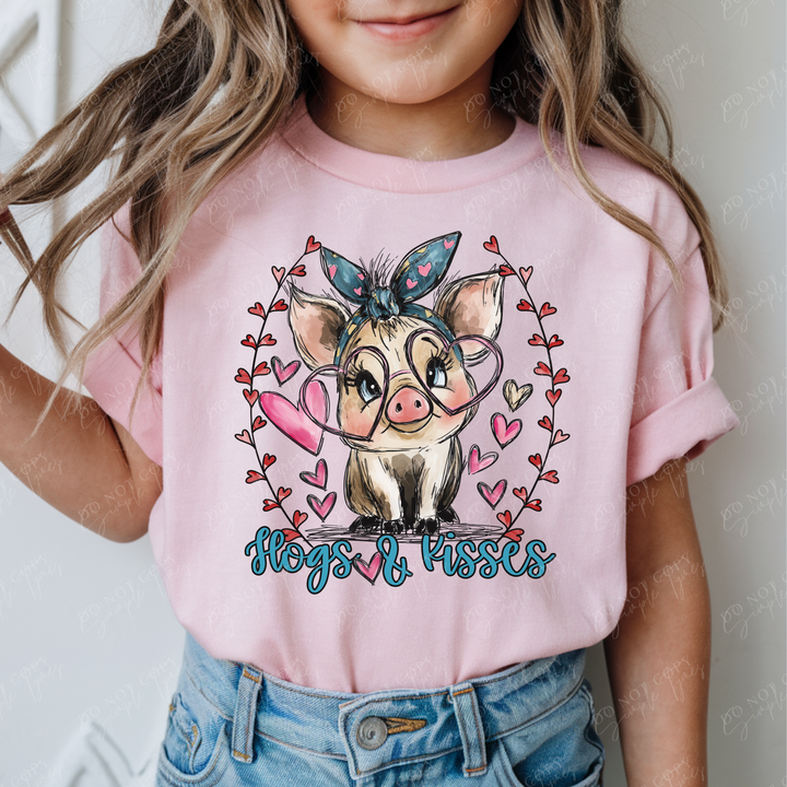 Hogs & Kisses DTF Print