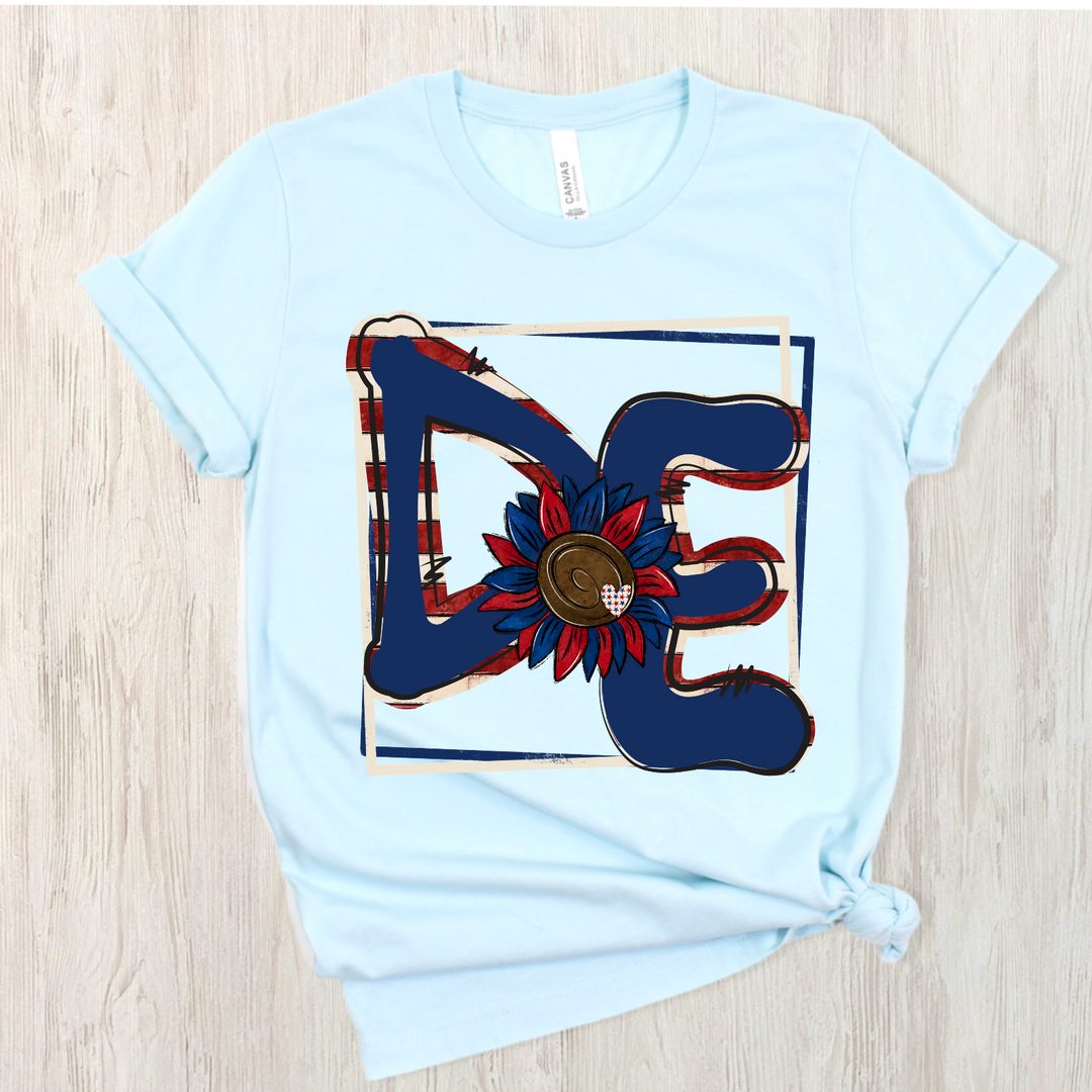 Patriotic States DTF Print