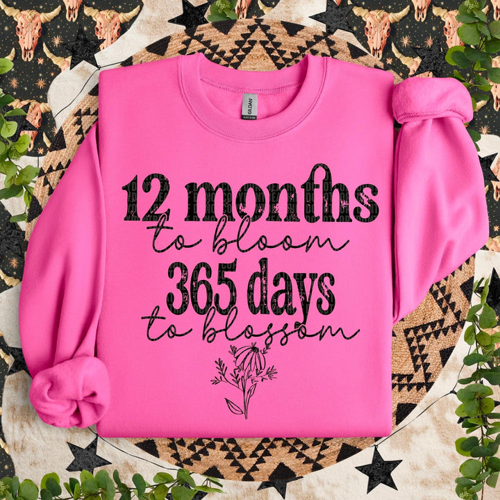 12 Months To Bloom DTF Print