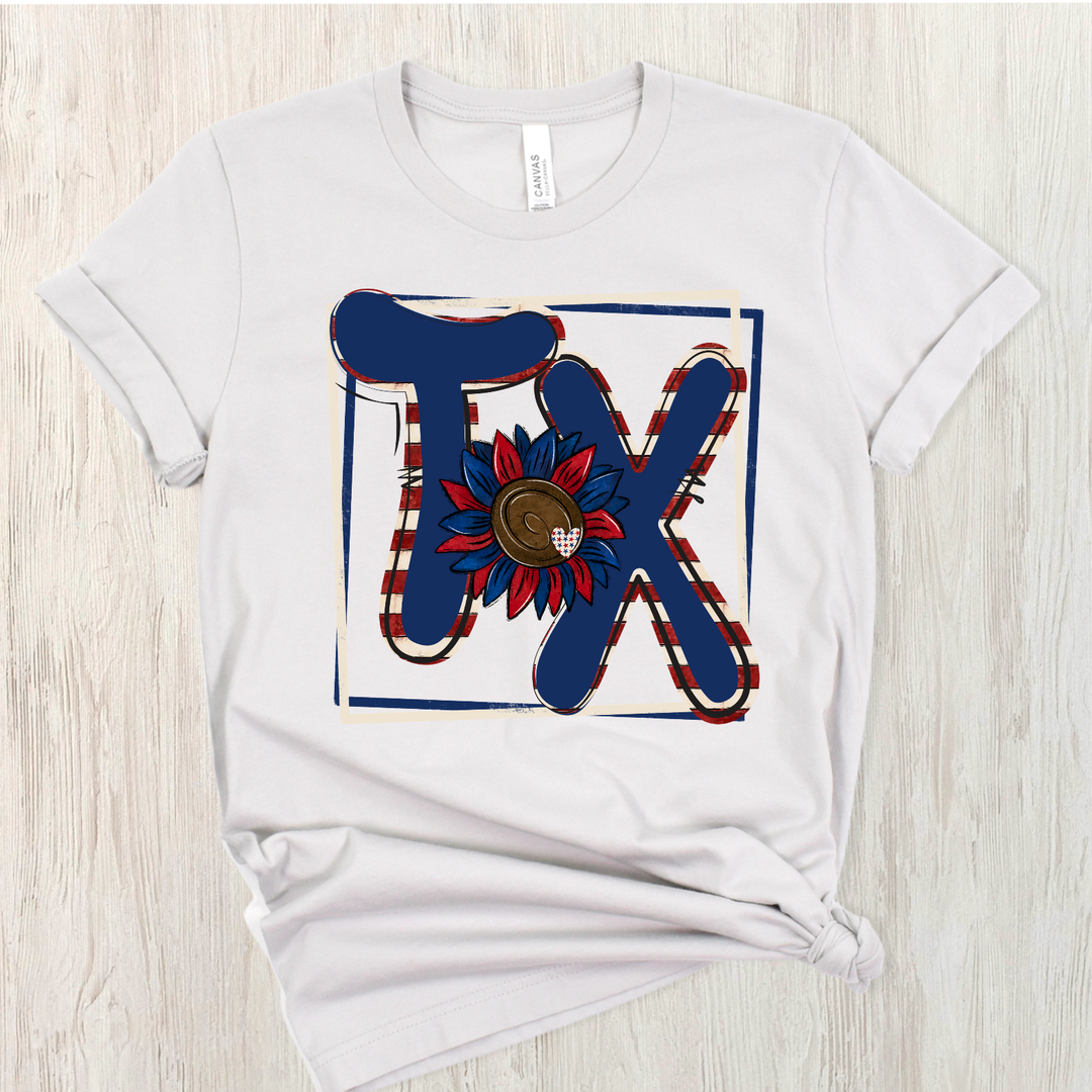 Patriotic States DTF Print