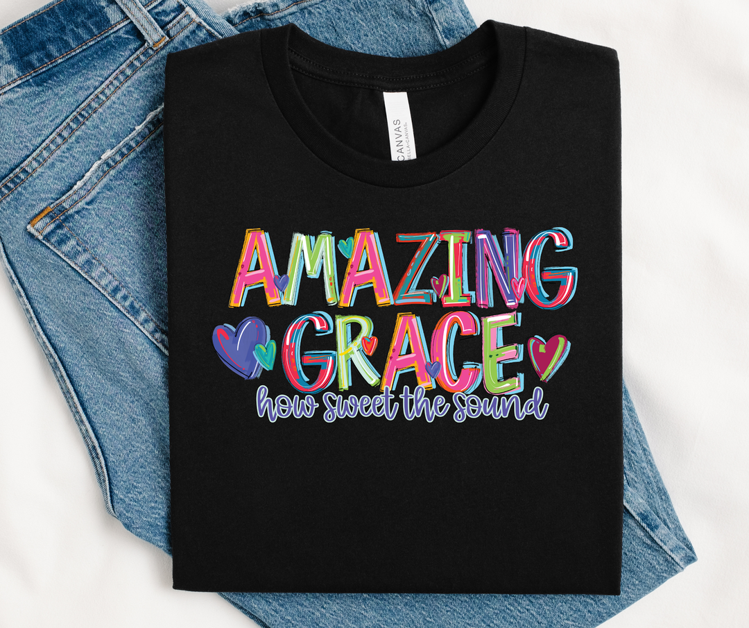 Amazing Grace How Sweet The Sound DTF Print