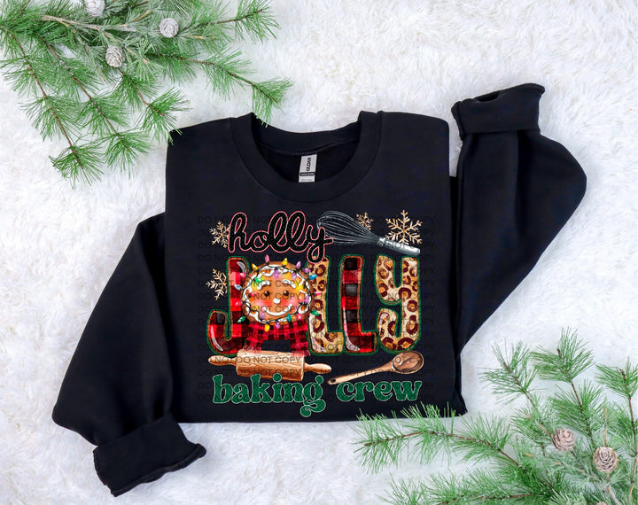 Holly Jolly Baking Crew DTF Print