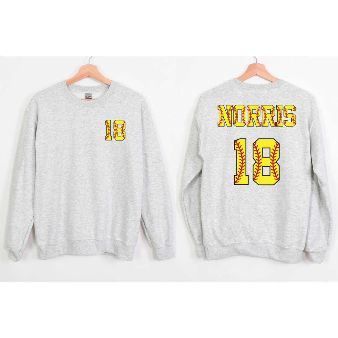 Softball Letters DTF Print