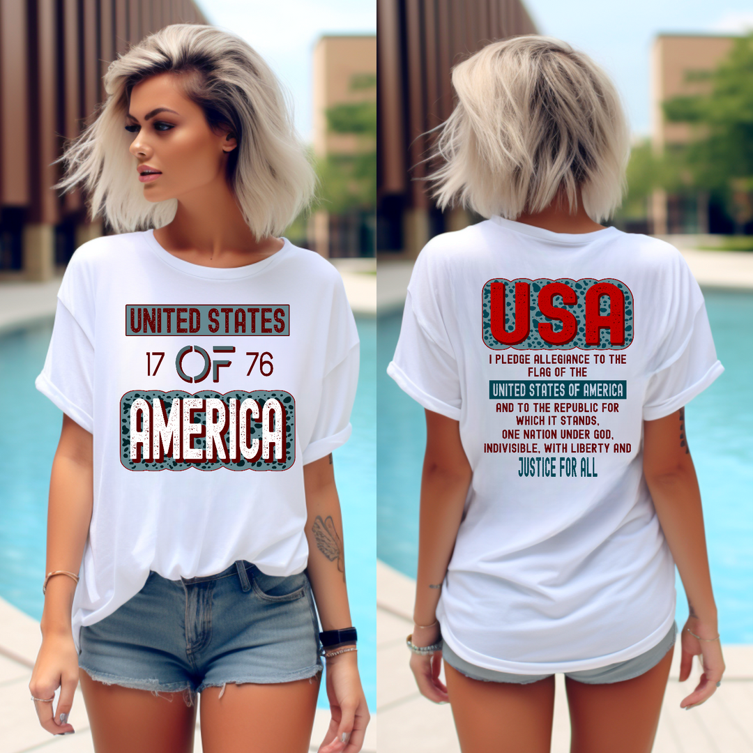 United States Of America Set DTF Print