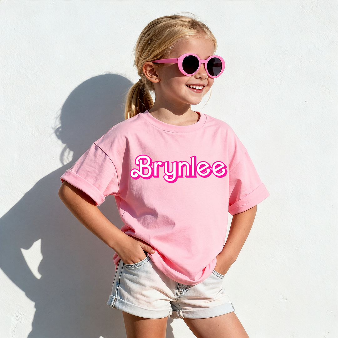 Barbie Letters Custom DTF Print