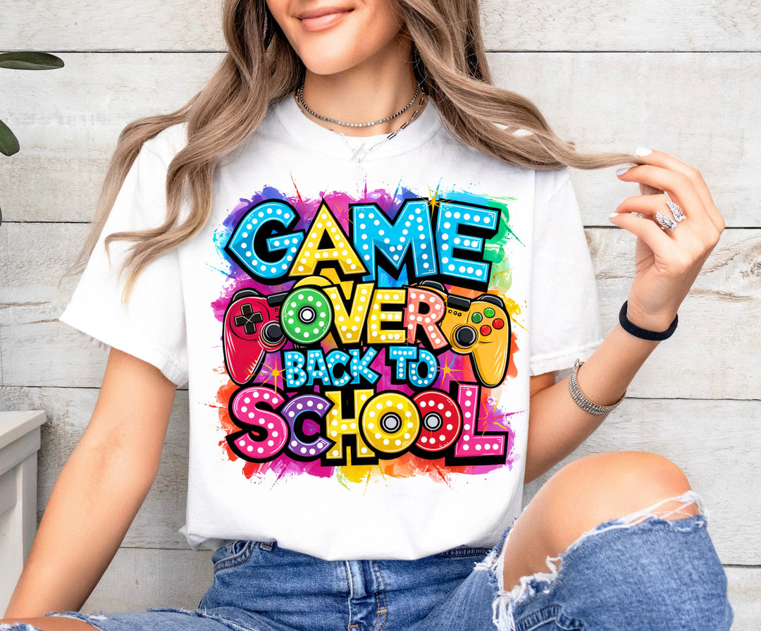 Game Over Back To School BELLA CANVAS Tee